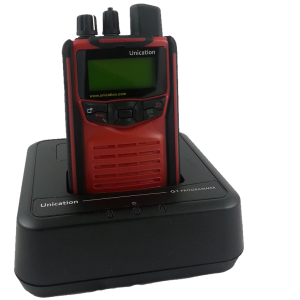 Unication G1 AG185BX1 148-164 MHz VHF Stored Voice Fire EMS Pager w Charger